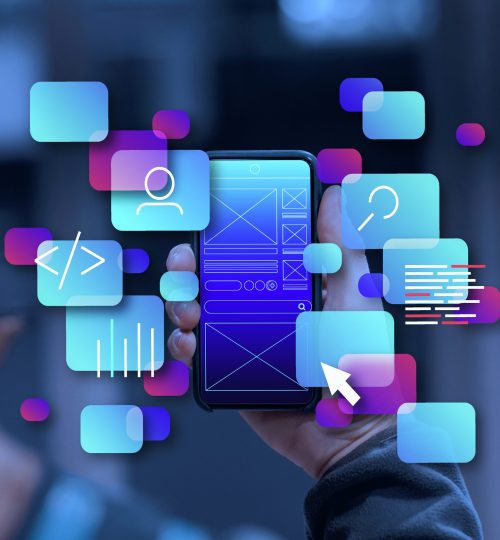 smartphone with user interface concept